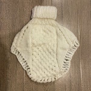 Kids knit wool collar